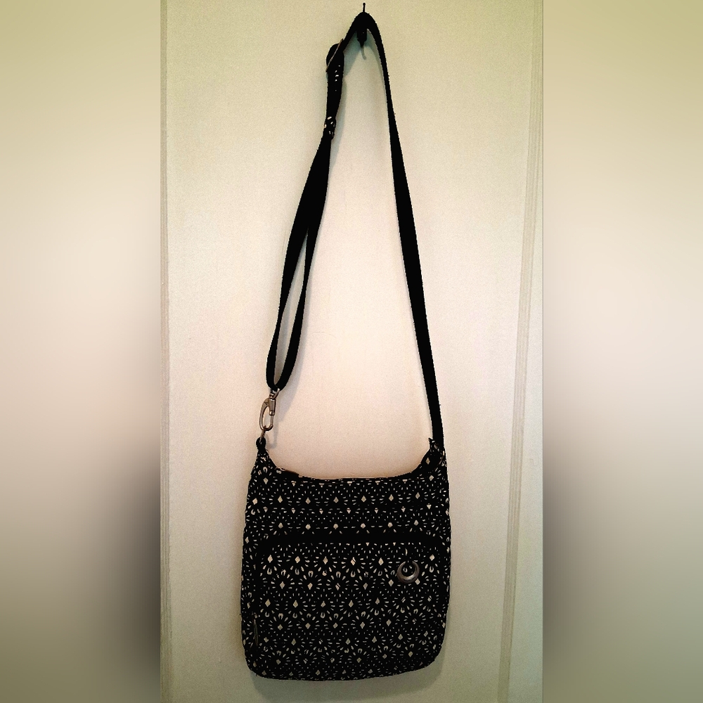 Travelon Black and White Anti-Theft Cross-body Bag